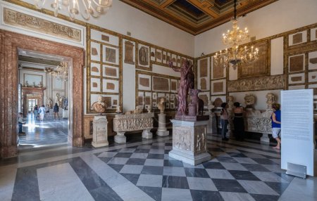 Photo for ROME, ITALY - MAY 24, 2022: Inside one of the rooms of the Capitoline Museums in Rome, Italy The museum was opened to the public at the wish of Pope Clement XII in 1734. - Royalty Free Image