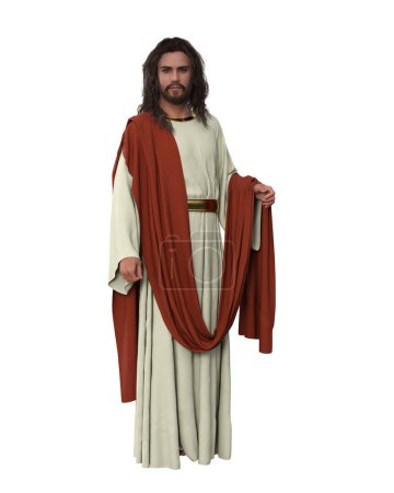 Téléchargez les photos : Illustration 3D isolée de Jésus-Christ. - en image libre de droit
