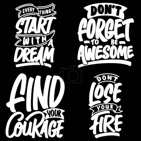 Motivational Typography Quote Bundle for T-Shirt, Mug, Poster or Other Merchandise.