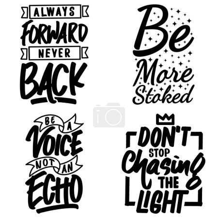 Motivational Typography Quote Bundle for T-Shirt, Mug, Poster or Other Merchandise.