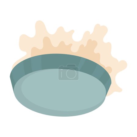 Isolated pie prank April Fools day Vector illustration