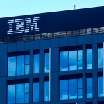 Bucharest, Romania - July 09, 2023: The IBM logo is seen on the top of the IBM Romania headquarter building, in Bucharest, Romania.