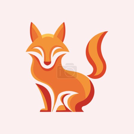 Logo minimalista moderno de Kitsune