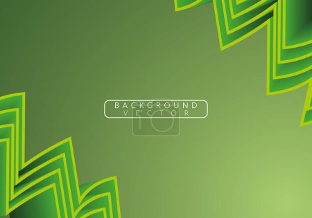 Illustration for Green Abstract background. Fluid Flow. Liquid Color. Fluid Background. Colorful Futuristic Poster. Abstract Flow. Trendy Poster. - Royalty Free Image