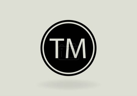 Illustration for Trademark symbol icon vector. Trademark register symbol icon vector templates - Royalty Free Image