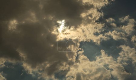 Photo for Sky with cloud and sun - Royalty Free Image