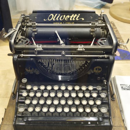 Photo for Ivrea, Italy - 24 jun 2022: iconic M40 model of Olivetti typewriter. High quality photo - Royalty Free Image