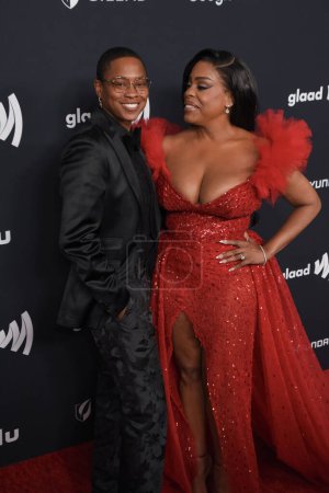Photo for Beverly Hills, CA USA - March 14, 2024: Jessica Betts, Niecy Nash attends the 35th Annual GLAAD Awards. - Royalty Free Image