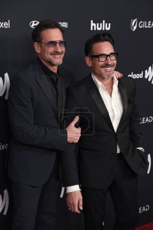 Photo for Beverly Hills, CA USA - March 14, 2024: Lawrence Zarian, Gregory Zarian attends the 35th Annual GLAAD Awards. - Royalty Free Image