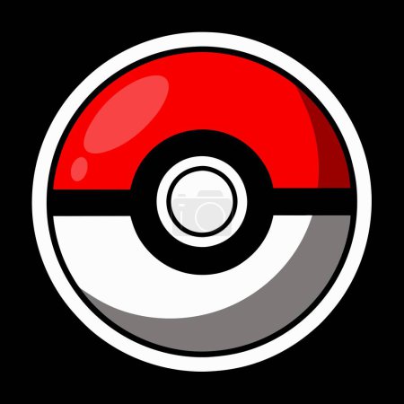 Highresolution image of the classic Pokeball icon from the popular Pokmon series