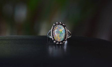Photo for Opal Is a gem that has beautiful colors Rare and expensive - Royalty Free Image