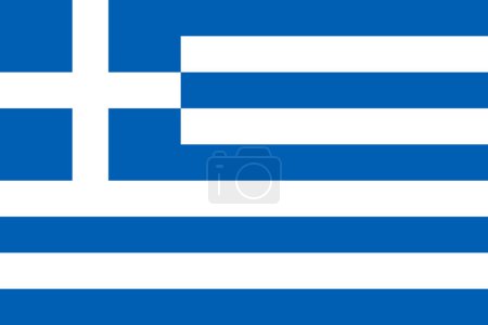 Téléchargez les illustrations : Flag of Greece, Hellenic Republic - en licence libre de droit