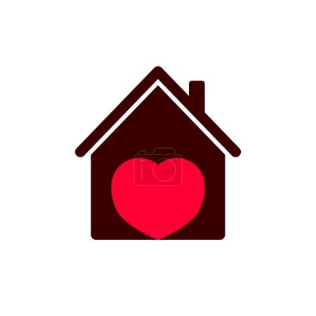 Illustration for Home icon vector illustration - Royalty Free Image