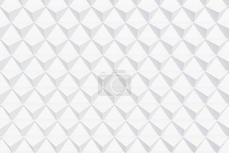 Foto de Fondo cuadrado abstracto 3d blanco y gris. ilustración 3d renderizar patrón geométrico minimalista moderno estilo fondo concepto. - Imagen libre de derechos