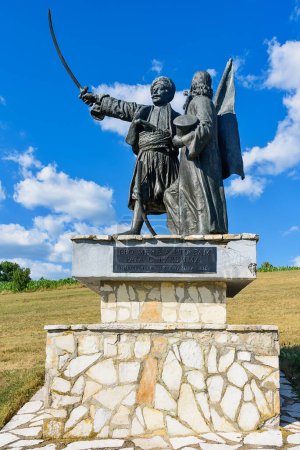 Photo for Gornji Milanovac, Serbia - July 13, 2022: Historic Landmark Second Serbian Uprising at Takovo Memorial Park. Milos Obrenovic Leader - Royalty Free Image