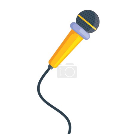 Illustration for Microphone vector element design template web - Royalty Free Image