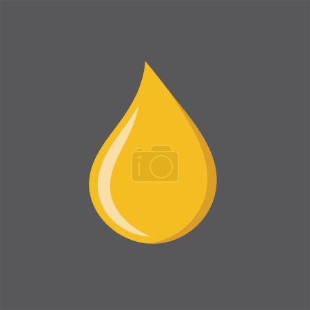 Illustration for Lubrication oil droplet  vector icon element concept design template - Royalty Free Image
