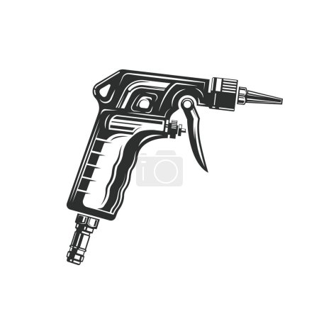Ilustración de Pistola compresor de aire icono elemento vectorial diseño web plantilla - Imagen libre de derechos