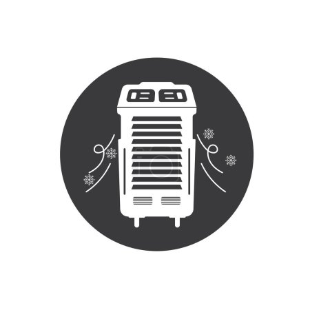 Illustration for Airconditioner standing icon vector element design template web - Royalty Free Image
