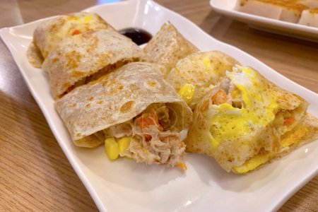 Taiwanese love and delicious breakfast, tortilla