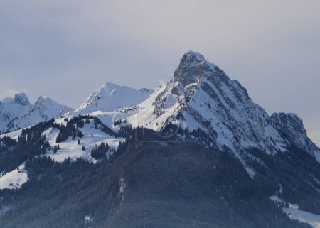 Téléchargez les photos : Domaine skiable Mont Le Rubli et Videmanette. - en image libre de droit