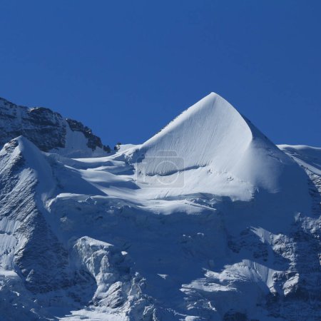 Photo for Snow covered peak of Mount Silberhorn, Switzerland. - Royalty Free Image