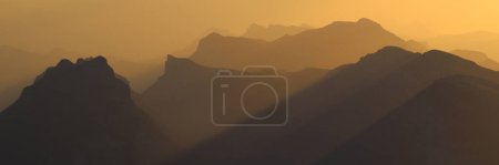 Photo for Sunrise scene seen from Niesen Kulm, Switzerland. - Royalty Free Image