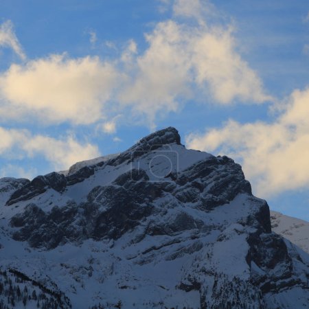 Photo for Winter scene in theMount Schluchhore, Swiss Alps. - Royalty Free Image
