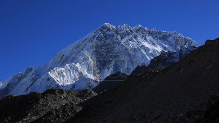 Photo for South face of Mount Nuptse 7861, view from Lobuche, Nepal. - Royalty Free Image