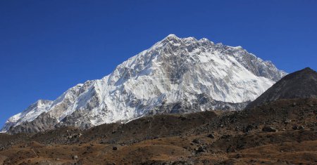 Mount Nuptse seen from Lobuche, Nepal.