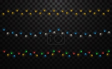 Guirlande LED de Noël avec ampoules pour arbre de Noël