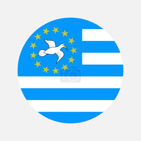 Illustration for Federal Republic of Southern Cameroons flag simple illustration for independence day or election - Royalty Free Image