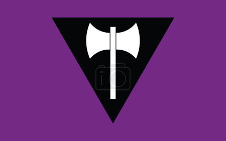 Ilustración de Bandera de orgullo lésbico Bandera de orgullo identidad sexual - Imagen libre de derechos