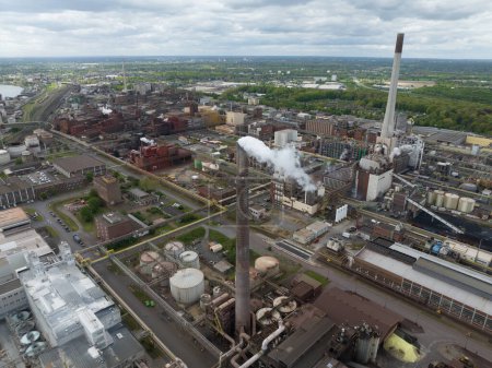 Krefeld - Uerdingen chempark production of polycarbonates and polyamides in Germany.