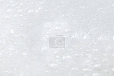 Photo for Soap bubbles.Abstract background white soapy foam texture.Shampoo foam with bubbles.Indoors shot. - Royalty Free Image