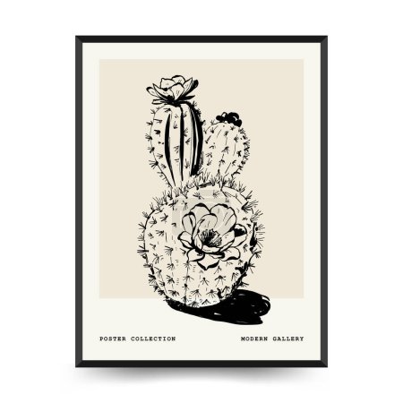 Plantilla de carteles de frutas abstractas. Moderno estilo minimalista Matisse de moda. Comida Saludable Exótica. Diseño dibujado a mano para el papel pintado, decoración de la pared, impresión, tarjeta postal, cubierta, plantilla, bandera.