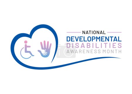 March is Developmental disabilities Awareness Month background design.