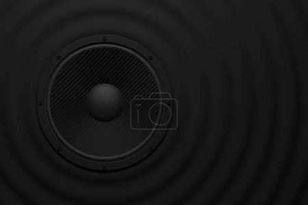 Photo for Musik soundspeaker as audio equipment - 3D Illustration - Royalty Free Image
