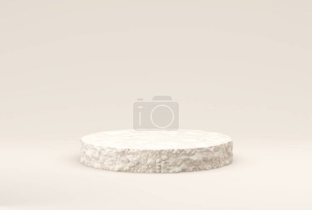Foto de Plantilla de piedra abstracta con fondo de sombra borrosa - Ilustración 3D - Imagen libre de derechos