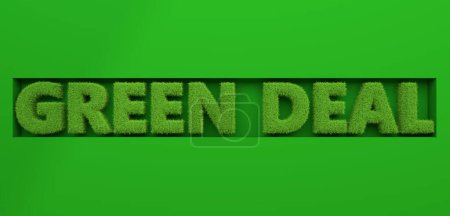 green deal concept of european union - 3d illustration