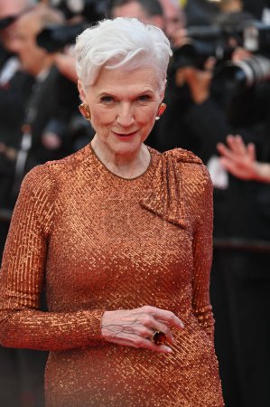 Photo for CANNES, FRANCE. May 23, 2023: Maye Musk at the premiere for Asteroid City at the 76th Festival de Cannes - Royalty Free Image
