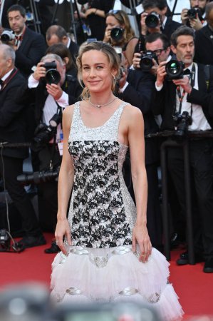 Foto de CANNES, FRANCIA 23 de mayo de 2023: Brie Larson en el estreno de Asteroid City en el 76º Festival de Cannes - Imagen libre de derechos