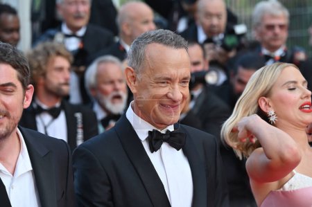 Téléchargez les photos : CANNES, FRANCE. 23 mai 2023 : Tom Hanks à la première d'Asteroid City au 76e Festival de Cannes - en image libre de droit