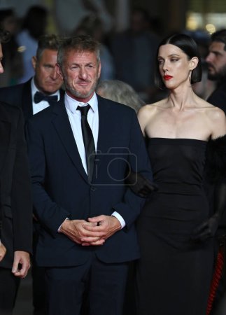 Photo for CANNES, FRANCE. May 18, 2023: Sean Penn and Raquel Nave at the premiere of Black Flies at the 76th Festival de Cannes - Royalty Free Image