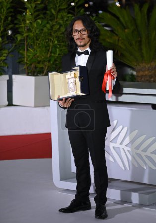 Photo for CANNES, FRANCE. May 27, 2023: Pham Thien An at the Palme d'Or Awards photocall at the 76th Festival de Cannes - Royalty Free Image