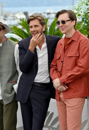 Photo for CANNES, FRANCE. May 16, 2023: Ruben Ostlund and Paul Dano at the photocall for the Cannes Jury at the 76th Festival de Cannes - Royalty Free Image