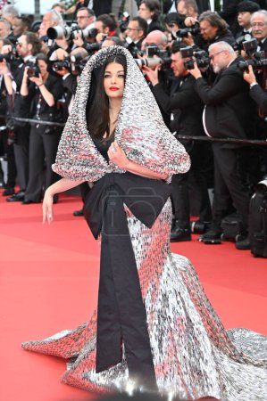 Photo for CANNES, FRANCE. May 18, 2023: Aishwarya Rai  at the premiere of Indiana Jones and the Dial of Destiny at the 76th Festival de Cannes - Royalty Free Image
