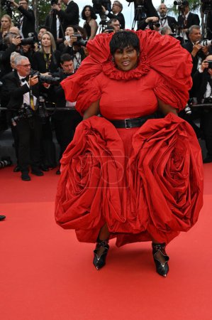 Photo for CANNES, FRANCE. May 18, 2023: Yseult Onguenet at the premiere of Indiana Jones and the Dial of Destiny at the 76th Festival de Cannes - Royalty Free Image