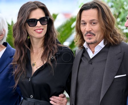 Photo for CANNES, FRANCE. May 17, 2023: Maiwenn and Johnny Depp at the photocall for Jeanne du Barry at the 76th Festival de Cannes - Royalty Free Image