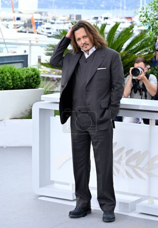 Photo for CANNES, FRANCE. May 17, 2023: Johnny Depp at the photocall for Jeanne du Barry at the 76th Festival de Cannes - Royalty Free Image